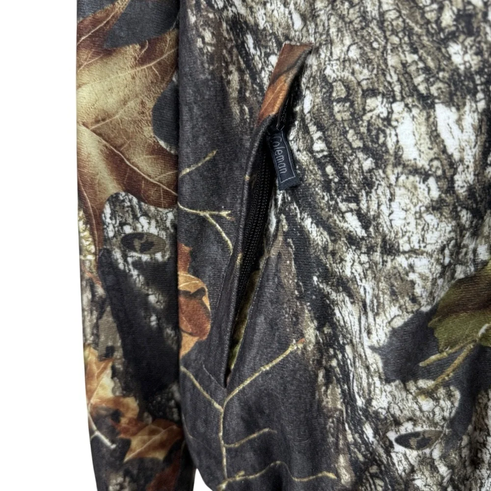 Gear Coleman Forest Camo Tactical Hooded Lightweight Hunting Jacket Men's Size M
